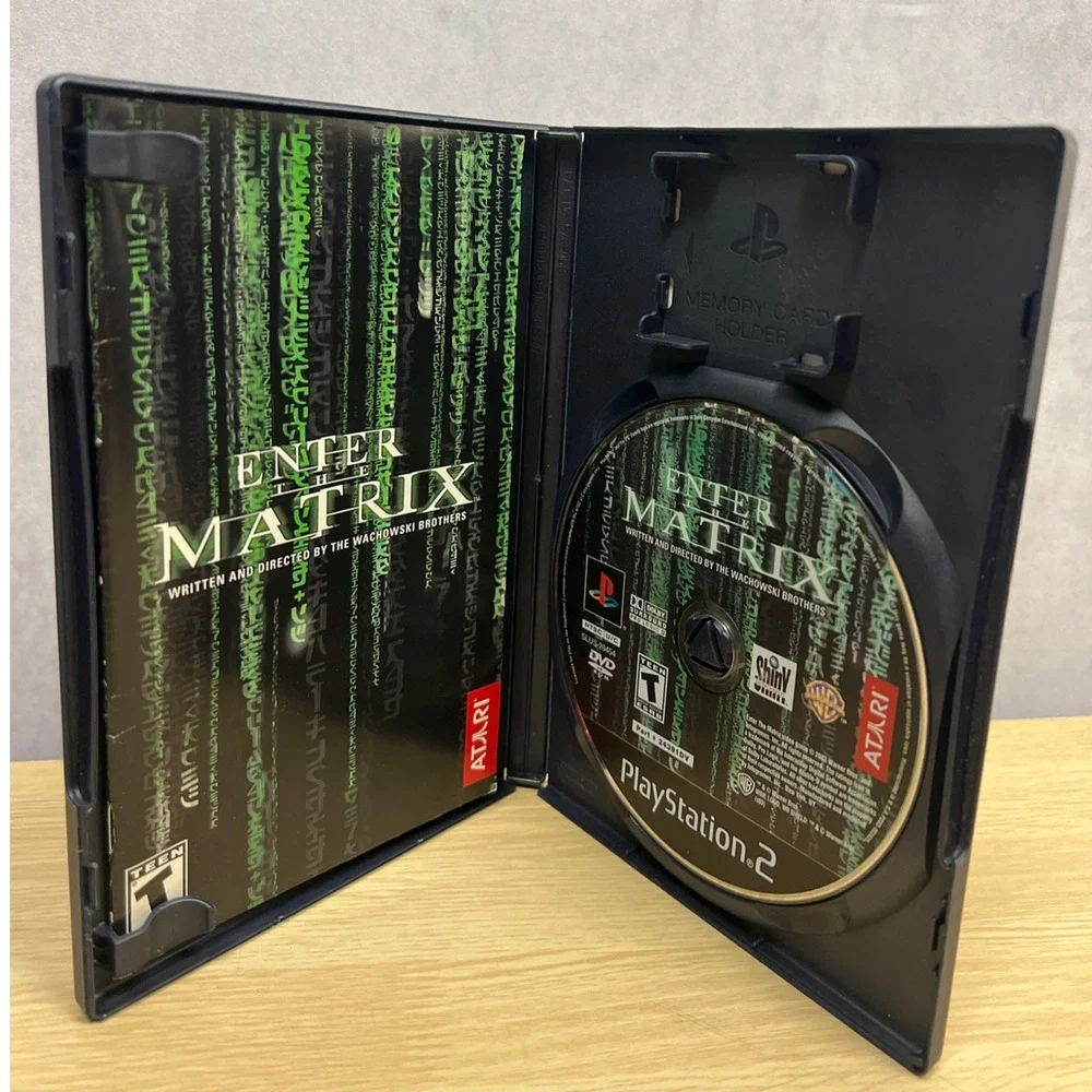Sony PlayStation 2 2003 Enter the Matrix Video Game Complete with Manual